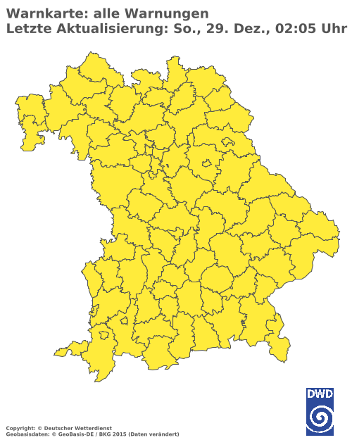 Aktuelle Wetterwarnungen für Bad Kissingen